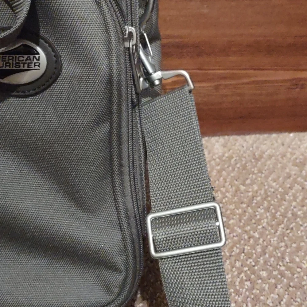 American tourister canvas computer briefcase bag